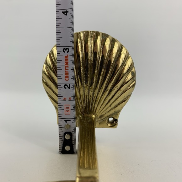 Brass Shell Clam Towel Ring Holder Wall Mount Bathroom Hanger Mod - Picture 14 of 16